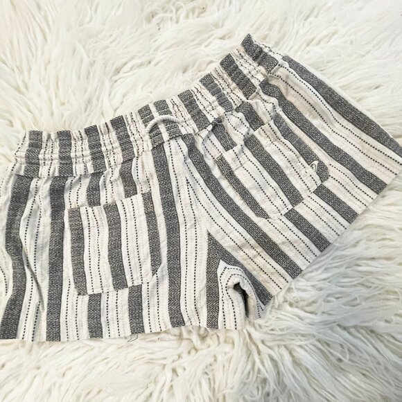 Roxy Drawstring Striped Shorts, Size Large - Picture 2 of 5